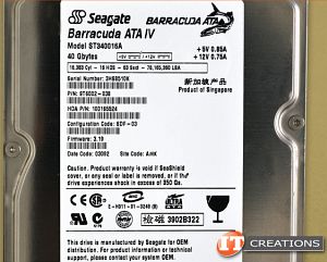 Seagate ST340016A Barracuda 40GB IDE drive