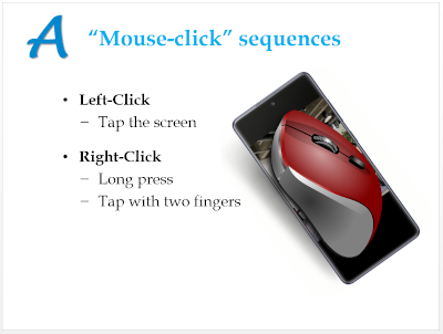 Mouse click equivalents?