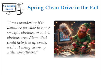 Spring-Clean Drive in the Fall